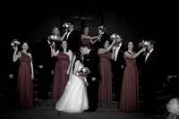 The wedding party and groups